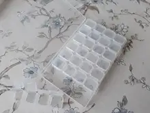 Caja de almacenamiento de accesorios para herramientas de pintura de diamantes, contenedor de cuentas, mosaico de piedras de bordado de diamantes, caja de conveniencia, 64 cajas