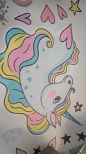 Stickers Decor Removable Unicorn Wall-Decals Nursery Birthday-Party-Favor Kids Bedroom