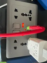 Delviz-Toma de corriente de pared con 5 orificios, enchufe Usb estándar europeo, Panel empotrado gris, doble puerto USB 2.1A, CA 110-250V, toma de corriente de Reino Unido, Universal