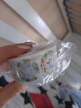 Pegatinas de sello de bolsas de regalo, etiquetas de agradecimiento, boda, fiesta de cumpleaños, recuerdos, decoración, tienda de hornear, cajas de embalaje, 500 Uds. Por rollo, 2,5 cm