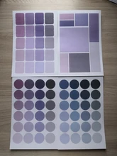 Journamm-pegatinas de índice de color de lunares morandy, Bloc de notas, álbum de recortes, diario, creación de tarjetas felices, decoración, pegatinas de sellado, 76 Uds.