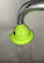 360 grados de rotación de dibujos animados agua coladores de cocina grifo agua pulverizadores calidad coladores de ahorro de agua del grifo