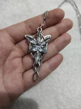 Arwen-anillo de la película clásica, Arwen Evenstar, colgante de película, joyería de cristal, estrella de Crepúsculo, pendiente de Torque, Erkek kolye