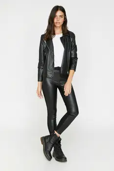 Cotton Women 'S Black Leather Look Leggings 0KAL48509IK
Cotton Women 'S Black Leather Look Leggings 0KAL48509IK
