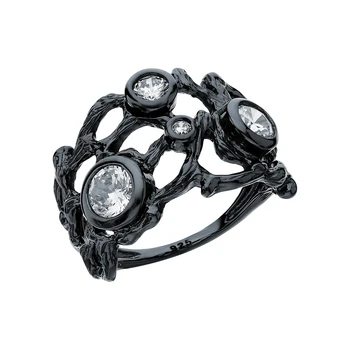 Silver ring with cubic zirconia sunlight sample 925 
Silver ring with cubic zirconia sunlight sample 925