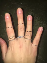 Yobest-Conjunto de anillos Vintage bohemios para mujer, juego de sortijas geométricas con forma de media Luna Dorada para mujer, conjunto de anillos con personalidad de cristal, regalo de joyería para fiesta