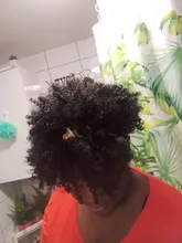 Joy & luck-Peluca de cabello sintético Afro para mujeres africanas, turbante corto, peluca de cabello entrelazado