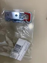 HELTC 1 piezas de plata + rojo ajustable pestillo de palanca al cerrojo de cajas de palanca para Hasp pestillo de palanca atrapar cerradura