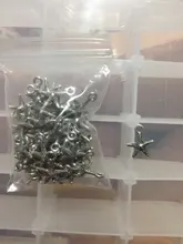 Colgante de estrella de mar de Color plateado para collar, pulseras, fabricación de joyas, manualidades hechas a mano, 50 Uds., A2775