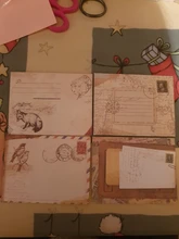Lote de 12 unidades de sobres de papel Kraft clásico, Mini sobres de Estilo Vintage europeo para tarjetas, regalo para álbumes de recortes