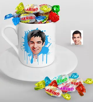 Personalized Men 'S Caricature Of Turkish Coffee cup And Haribo Candy Gift Seti-31
Personalized Men 'S Caricature Of Turkish Coffee cup And Haribo Candy Gift Seti-31