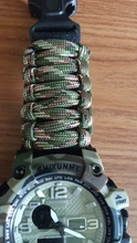 Reloj militar de camuflaje para hombre, pulsera de cuarzo LED resistente al agua hasta 50m, para deportes al aire libre, brújula, termómetro, reloj de emergencia