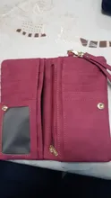 Cartera de cuero mate con doble cremallera para mujer, bolso de mano de día, cartera