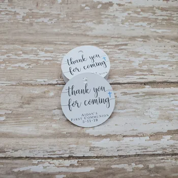 Thank you for coming, christening, Design Thank you tag, party favor, 1.5" Personalised round tag, Round Tag, Custom Mini Tag
Thank you for coming, christening, Design Thank you tag, party favor, 1.5" Personalised round tag, Round Tag, Custom Mini Tag