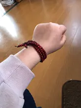 Pulsera de madera de sándalo con cuentas de oración para hombre y mujer, colgante de varias capas, amuleto tibetano budista, meditación, Yoga, suerte, 108