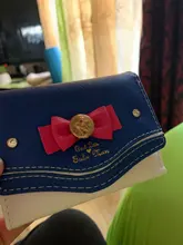 Mini cartera con lazos bonitos para mujer, Tarjetero con broche, monedero de mano, de cuero PU, a la moda, novedad