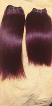 Rebecca-mechones de pelo liso brasileño tejido, 4 mechones, 190g, negro, marrón, rojo, cabello humano en 6 colores #1 # 1B #2 #4 # 99J # Burgundy