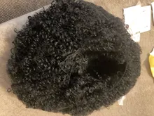 Afro corto rizado pelucas con flequillo para las mujeres negras rubia marrón Cosplay sintético Africana pelucas resistente al calor Lizzy
