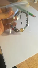 Pulsera ajustable con sistema Solar de piedra Natural, pulsera con cuentas de galaxia del universo, ocho planetas, regalo para novia