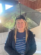 Sombrilla portátil para la lluvia, sombrero verde militar plegable para Pesca al aire libre, sombrilla impermeable para acampar, sombreros de Pesca, sombreros para la cabeza de playa
