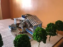 15cm modelo árbol bosque plantas haciendo accesorios HO escala tren ferrocarril paisaje Diorama o disposición, paquete de 5