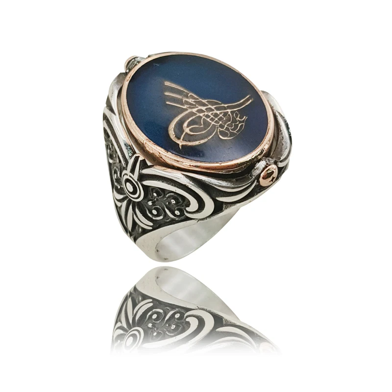 Фото Оригинальный Горячая Распродажа кольца 925 серебро Для мужчин кольцо Винтаж