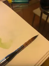 Pinceles de imitación de pelo Kolinsky, mango de acuarela acrílico, herramienta de arte, suministros de pincel de pintura, 874 redondo, 1 ud.