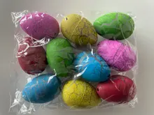 10 Uds color al azar magia agua creciente huevo de dinosaurio añadir grietas crecen los huevos niños juguete para niños S53