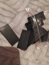 Bases rectangulares de 20 piezas, base de plástico negra de 50x25mm para juegos de guerra y Mesa