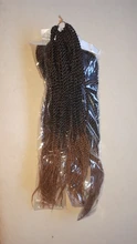 Trenzas de ganchillo para mujer, cabello sintético de color negro, ombré, marrón, senegalés, 30 hebras