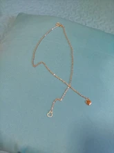 Collar de cadena con corazón de cobre para mujer y niña, joyería de moda, regalo