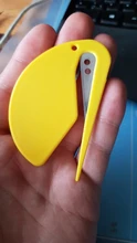 2 unids/set Mini abrecartas de plástico abrelatas de correo Sharp cortador de papeles de seguridad