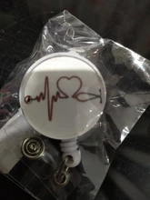 Insignia retráctil de alta calidad Unisex, nuevo diseño, Clip de carrete, diseño de mármol cielo estrellado, Tarjeta De Nombre IC, BadgeHolder, 2020