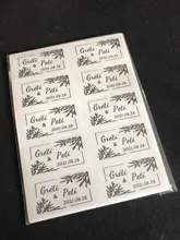 100 unids/pack ofpersonalized boda de etiquetas transparente burbuja etiquetas magicwand de etiquetas excepto tubos de ensayo