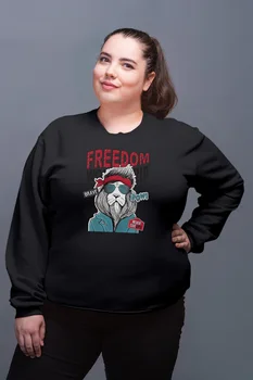 Angemiel Wear Freedom Lion Black Women Sweatshirt
Angemiel Wear Freedom Lion Black Women Sweatshirt