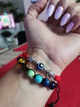 Tortuga elefante mano de Hamsa maldito azul ojo colgante de cuentas de vidrio rojo de la suerte cuerda trenzada pulsera de cadena para las mujeres los hombres con buena suerte