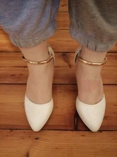 Cresfimix-zapatos clásicos de tacón alto para mujer, calzado de tacón alto con correa de Hebilla blanca, Stilettos cómodos, color rosa, Sexy, para fiesta, C5776