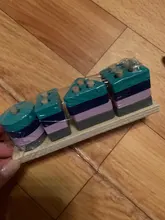 Juguete Montessori de madera para niños y niñas, bloques de construcción, Juguetes educativos de Aprendizaje Temprano forma de Color, compatible con juguetes rompecabezas para niños