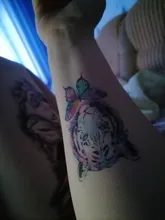 Lamp Temporary-Tattoo-Sticker Watercolor Fake Tatoo Girl Cute Cartoon-Design Children