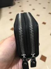 Monederos multifuncionales para mujer, carteras de piel auténtica RFID con cremallera segura, tarjetero