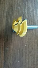 1PC de 45 grados de bloqueo de broca para ranuradora de inglete diámetro 1/4 /8mm mango de madera verde cortador para perforación de la carpintería herramientas