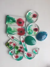 Epoxi de cristal artesanía molde Molde de resina pendientes Dangler colgante de silicona molde de la