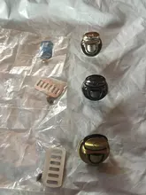 Redonda de Metal en forma de cierre de giro bloqueo por giro bloqueo para bolso de bricolaje bolso Hardware L4ME