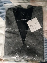 Chaleco de lana ajustado para hombre, chaqueta con una hilera de botones, en espiga, nuevo