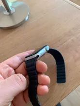 Correa de cuero para Apple Watch, 44mm, 40mm, 38mm, 42mm, accesorios, pulsera magnética, pulsera iWatch serie 3 4 5 se 6