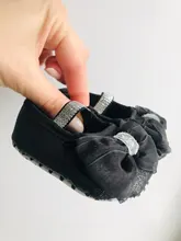Zapatos de vestir de princesa para bebés recién nacidos, zapatillas planas con lazo brillante, antideslizantes, para primeros pasos, primavera, verano y otoño