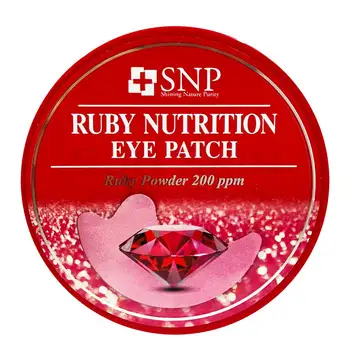 Hydrogel patches for eye area with Ruby powder extract SNP Ruby firming eye patch
Hydrogel patches for eye area with Ruby powder extract SNP Ruby firming eye patch