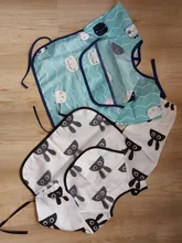 Baberos impermeables para bebés y niños, Bandana sin mangas, Baberos adorables para bebé, de algodón suave babero, ropa de Eva para eructar comidas