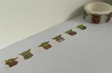 LX241-cintas de Cinta adhesiva Washi de Anime para bebé, cinta de enmascarar DIY, pegatinas divertidas, cintas decorativas de papelería