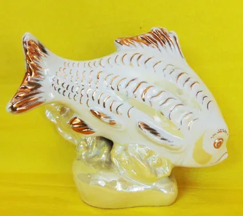Carp, 12 cm. Porcelain, seasoning and golden paint. Dulevsky China factory, 1954G. Green
Carp, 12 cm. Porcelain, seasoning and golden paint. Dulevsky China factory, 1954G. Green